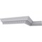 Ekena Millwork 4 1/2"H x 4 1/2"P x 6 3/8"F x 94 1/2"L, (1 3/8" Repeat) Dentil Crown Moulding MLD04X04X06DE - alternate 6